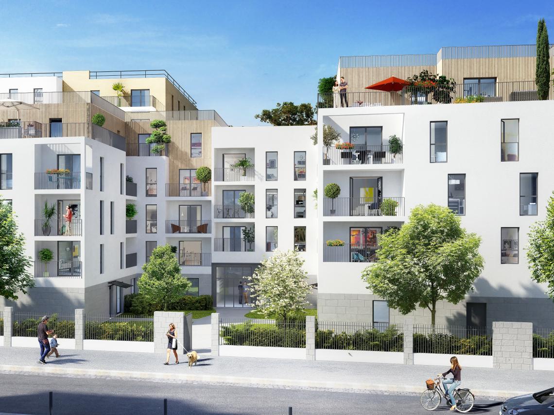 : Facade de la Résidence L'Eclat du Lac