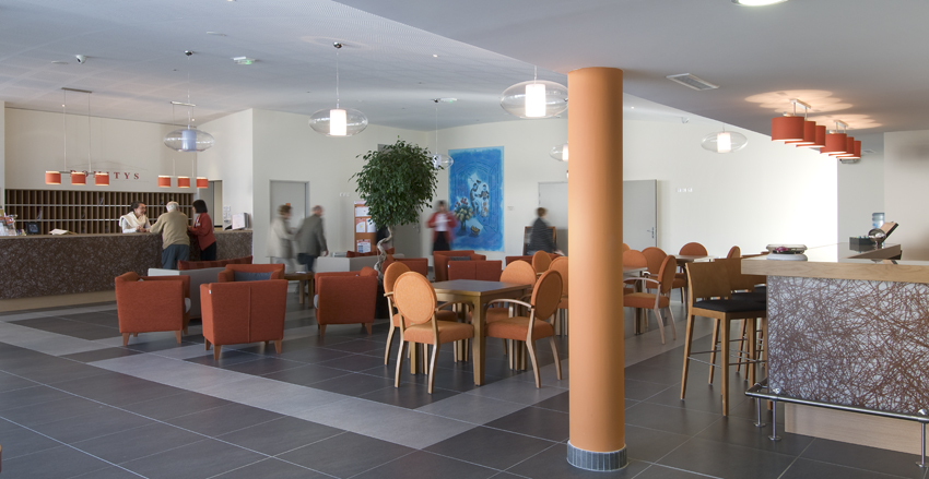 : Hall d'accueil de la résidence